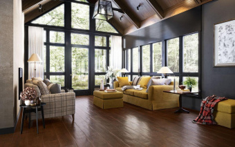 SANTAGOSTINO CERAMICA LAKEWOOD BROWN CSALKWBR20 20X120