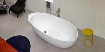 ВАННА ОТДЕЛЬНОСТОЯЩАЯ ANTONIO LUPI ECLIPSE 185X95,5 СМ, БЕЛАЯ (ECLIPSE BIANCO)