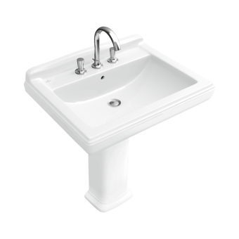 РАКОВИНА ПОДВЕСНАЯ 75Х58 VILLEROY&BOCH HOMMAGE, WHITE ALPIN (710175R1)