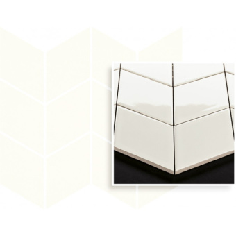 PARADYZ UNIWERSALNA MOZAIKA HEKSAGON RHOMBUS PRASOWANA BIANCO 20,4X23,8