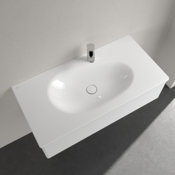 РАКОВИНА ВСТРАИВАЕМАЯ 100Х50 VILLEROY&BOCH ANTAO, WHITE ALPIN (4A76A2R1)
