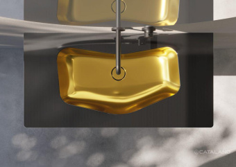 КЕРАМИЧЕСКАЯ РАКОВИНА 100Х50 СМ CATALANO EDITION, ORO-NERO (1100EDNO)