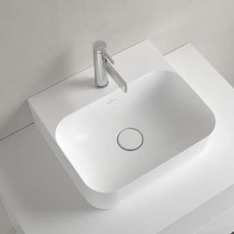 РАКОВИНА НАКЛАДНАЯ 43Х39 VILLEROY&BOCH FINION, STONE WHITE (43644CRW)