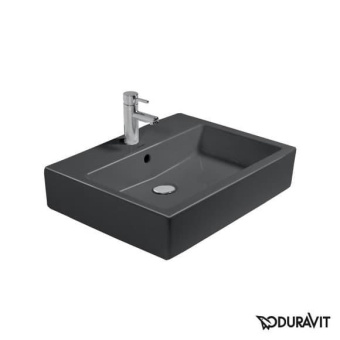 КЕРАМИЧЕСКАЯ РАКОВИНА 50 СМ DURAVIT VERO, ЧЕРНАЯ (0454500800)
