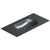 КЕРАМИЧЕСКАЯ РАКОВИНА 100Х50 СМ CATALANO HORIZON, NERO SATINATO (1100HZNS)