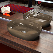 РАКОВИНА НАКЛАДНАЯ 60 СМ ANTONIO LUPI SENSO, КОРИЧНЕВЫЙ (SENSOC NEBBIA)