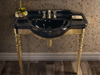 КЕРАМИЧЕСКАЯ РАКОВИНА 105 СМ FLAMINIA FIDIA 105, BLACK (3050)