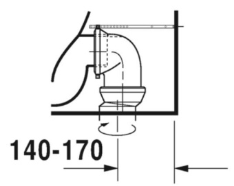 УНИТАЗ-КОМПАКТ DURAVIT RIMLESS VIU, БЕЛЫЙ HYGIENEGLAZE (2191092000)