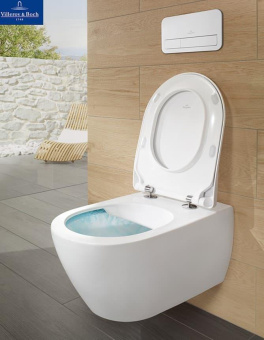 УНИТАЗ ПОДВЕСНОЙ VILLEROY&BOCH SUBWAY 2.0 DIRECTFLUSH, CERAMICPLUS (5606R0R1)