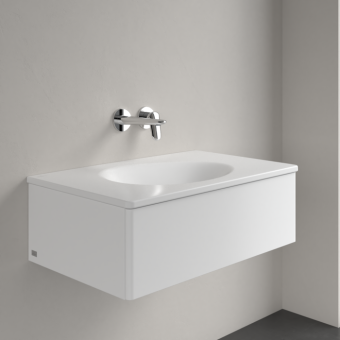 РАКОВИНА ВСТРАИВАЕМАЯ 80Х50 VILLEROY&BOCH ANTAO, STONE WHITE (4A7583RW)