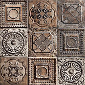 MAINZU TIN TILE RUSTY MIX 20x20