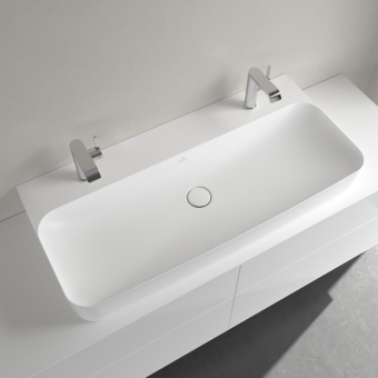 РАКОВИНА НАКЛАДНАЯ 100Х47 VILLEROY&BOCH FINION, STONE WHITE (41681LRW)
