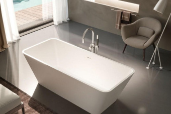 ВАННА КАМЕННАЯ GRUPPO TREESSE VIVA 165Х70 СМ, БЕЛАЯ (V286BL)