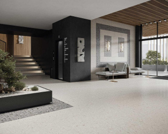 PARADYZ TERAZZO GREY RECT 59,8X119,8X0,8