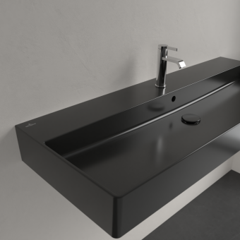 РАКОВИНА ПОДВЕСНАЯ 120Х47 VILLEROY&BOCH MEMENTO 2.0, EBONY (4A22C5S5)