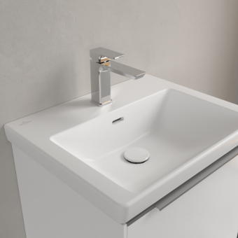 РАКОВИНА 55Х44 VILLEROY&BOCH SUBWAY 3.0, STONE WHITE (4A70F4RW)