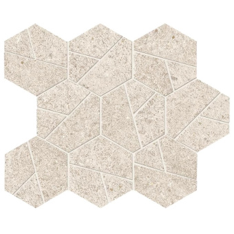 ATLAS CONCORDE BOOST STONE WHITE MOSAICO HEX MATT A67I 25X28,5