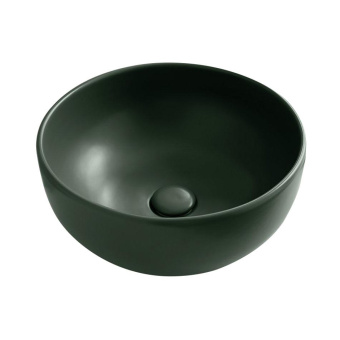 КЕРАМИЧЕСКАЯ РАКОВИНА 40 СМ CIELO SHUI, ТЕМНО-ЗЕЛЕНЫЙ (SHBA40-MU)
