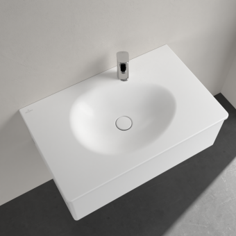 РАКОВИНА ВСТРАИВАЕМАЯ 80Х50 VILLEROY&BOCH ANTAO, STONE WHITE (4A7581RW)