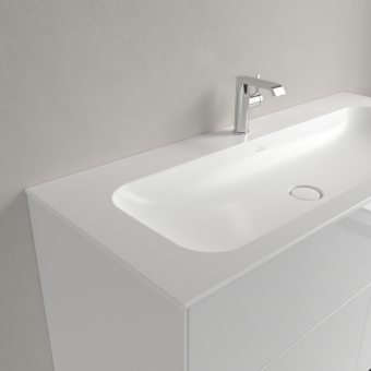 РАКОВИНА ВСТРАИВАЕМАЯ 120Х50 VILLEROY&BOCH FINION, STONE WHITE (4164CBRW)