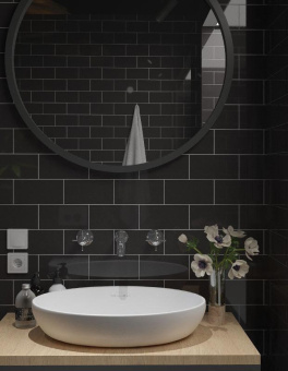 GOLDEN TILE THE WALL PLANE СЕРЫЙ 10X30X0,7