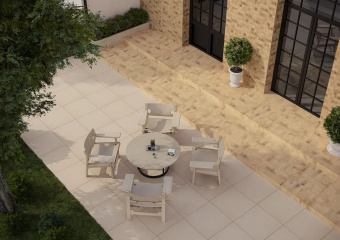 PARADYZ KLINKIER EREMITE SAND STOPNICA PROSTA STRUKTURA MAT 30X60