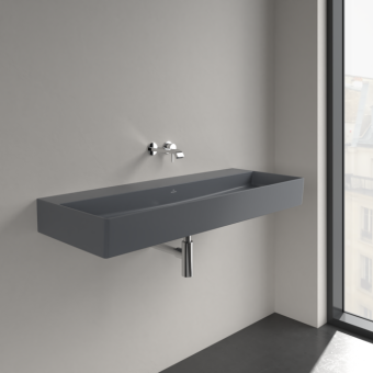РАКОВИНА ПОДВЕСНАЯ 120Х47 VILLEROY&BOCH MEMENTO 2.0, GRAPHITE (4A22CFI4)