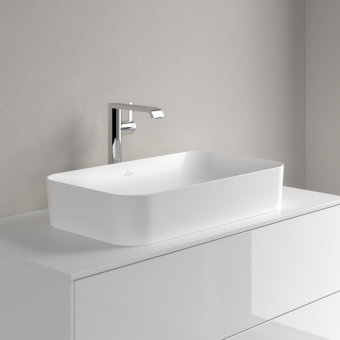 РАКОВИНА НАКЛАДНАЯ 60Х35 VILLEROY&BOCH FINION, STONE WHITE (414361RW)