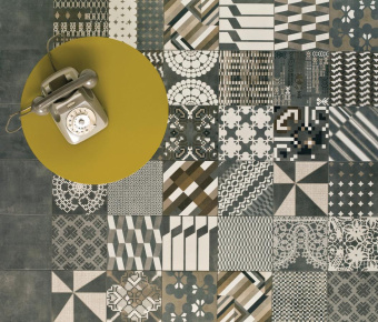 MUTINA AZULEJ NERO 20X20