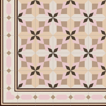 VIVES CERAMICA 1900 ROURA-2 BEIGE ДЕКОР 20X20X0,8
