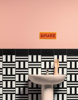 MUTINA MATTONELLE MARGHERITA PARALLEL BLACK 20,5X10,1