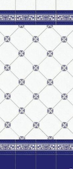 MAINZU CERAMICA CENEFA CUARTEO AZUL 7X20