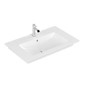 РАКОВИНА 80Х50 VILLEROY&BOCH VENTICELLO, STONE WHITE (41048LRW)