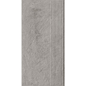 PARADYZ KLINKIER CARRIZO GREY STOPNICA PROSTA STRUKTURA MAT 30X60