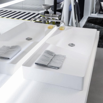 РАКОВИНА НАКЛАДНАЯ 108 СМ ANTONIO LUPI SIMPLO, БЕЛЫЙ (SIMPLO108 BIANCO)