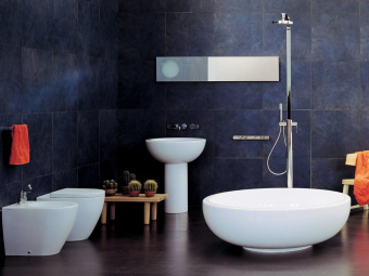 КЕРАМИЧЕСКАЯ РАКОВИНА FLAMINIA FONTE FONTANA, WHITE (FN70L + FN70C)