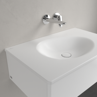 РАКОВИНА ВСТРАИВАЕМАЯ 80Х50 VILLEROY&BOCH ANTAO, STONE WHITE (4A7583RW)