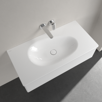 РАКОВИНА ВСТРАИВАЕМАЯ 100Х50 VILLEROY&BOCH ANTAO, WHITE ALPIN (4A76A3R1)