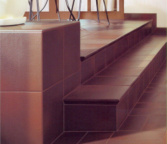 PARADYZ KLINKIER CLOUD BROWN STOPNICA RYFLOWANA PROSTA GLADKA 30x30