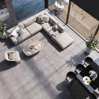 STARGRES STARK PURE GREY 2.0 RECT 90X90X2