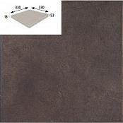 GRES ARAGON CAPRI ESQUINA CHOCOLATE PZ555 33x33x1,8