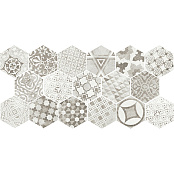 EQUIPE HEXATILE CEMENT GARDEN GREY 22099 17.5X20