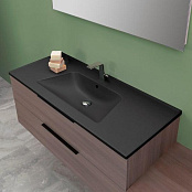 КЕРАМИЧЕСКАЯ РАКОВИНА 122 СМ FLAMINIA BLOOM, ANTRACITE (BM120L)