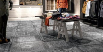APARICI KILIM BLACK NATURAL 59,5X59,5X0,9