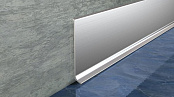 ПЛИНТУС LUCCIANO 60X11X2000 СЕРЕБРО БЛЕСТЯЩЕЕ ПОЛИРОВАННОЕ