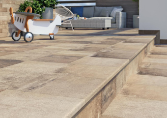 PARADYZ SCANDIANO STOPNICA PROSTA BEIGE 30X30x1,1