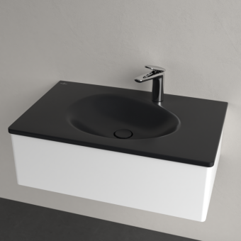 РАКОВИНА ВСТРАИВАЕМАЯ 80Х50 VILLEROY&BOCH ANTAO, PURE BLACK (4A7584R7)