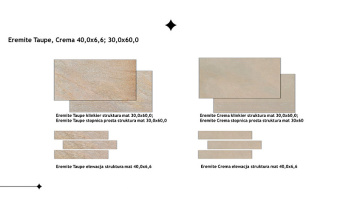 PARADYZ EREMITE TAUPE КЛИНКЕРНАЯ ФАСАДНАЯ ПЛИТКА МАТ 40X6,6X1,1