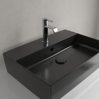 РАКОВИНА НАКЛАДНАЯ 60Х42 VILLEROY&BOCH MEMENTO 2.0, EBONY (4A0760S5)
