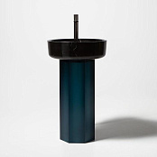 НАПОЛЬНАЯ РАКОВИНА ANTONIO LUPI OPALE, ЧЕРНЫЙ+СИНИЙ (OPALE11+OPALE20 NERO MARQUINIA+COBALTO)